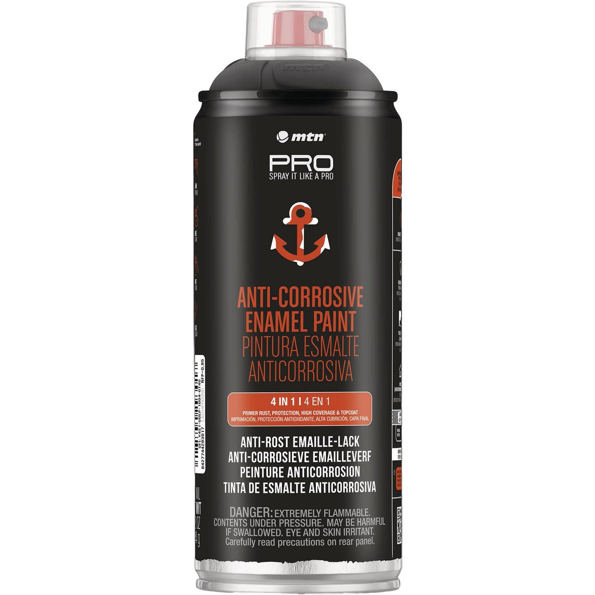 MTN WEPRO 400ml Black Anti Corrosive Spray Paint