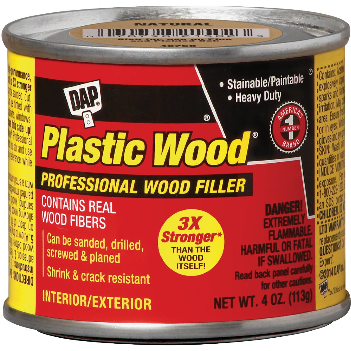 DAP Plastic Wood 4 Oz. Pine Solvent Professional Wood Filler