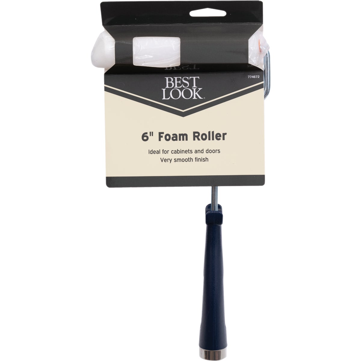 Best Look 6 In. High Density White Foam Mini Roller With Frame