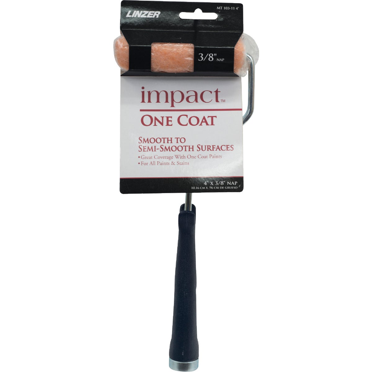 Linzer Impact 4 In. Knit Paint Roller Cover & 11 In. Frame