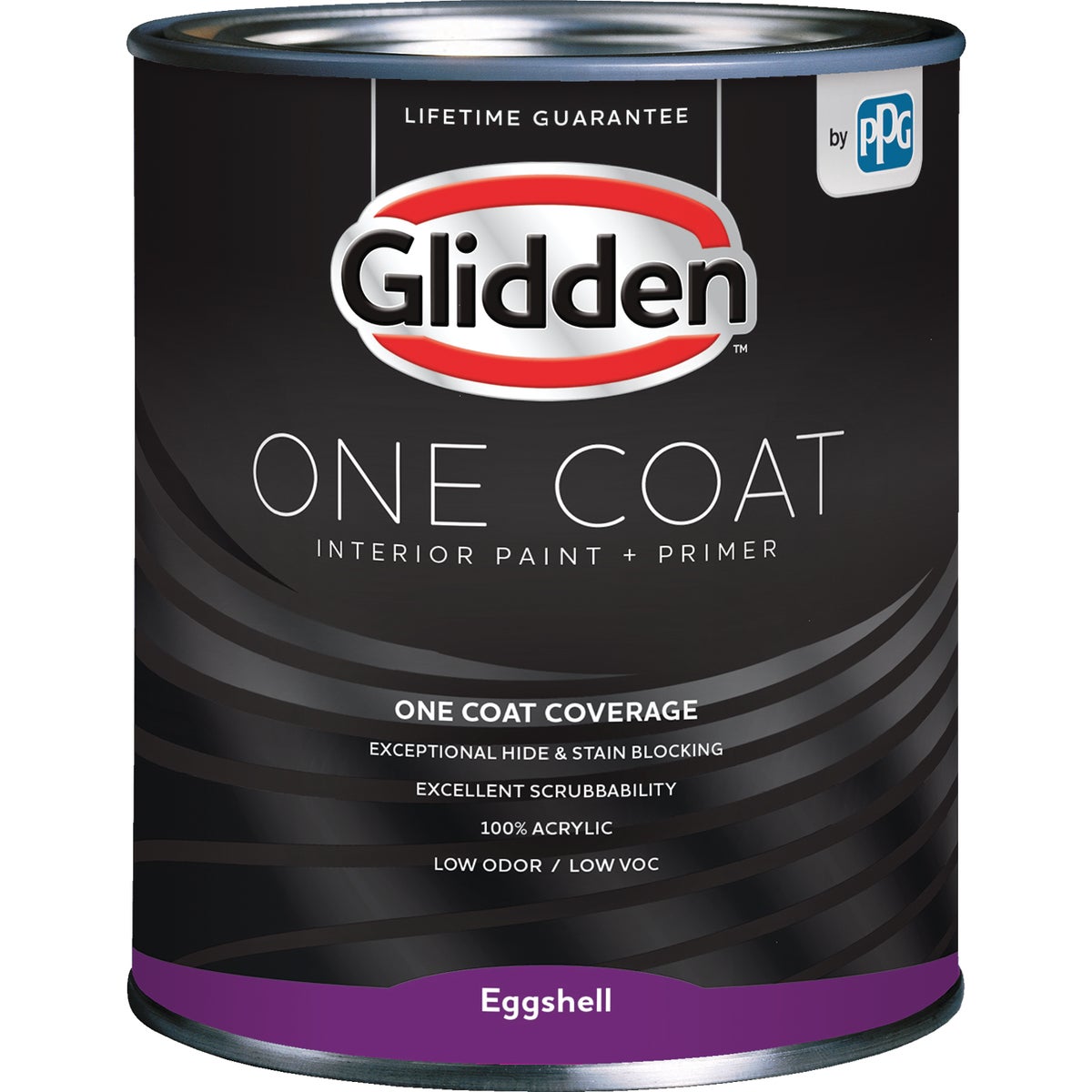Glidden One Coat Interior Paint + Primer Eggshell White & Pastel Base Quart