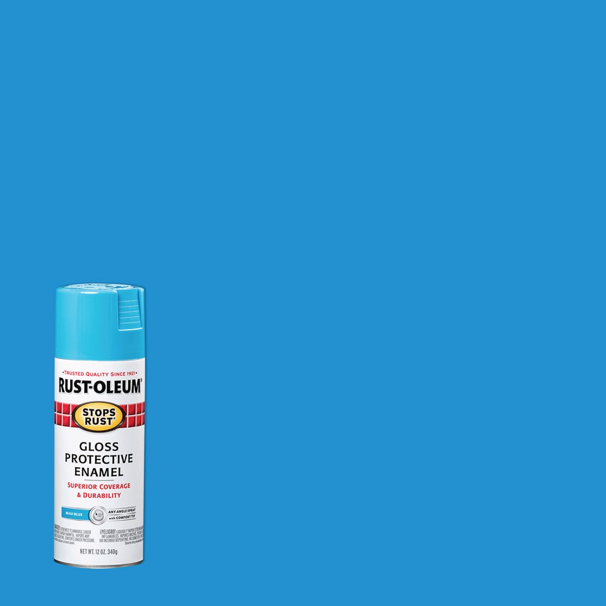 Rust-Oleum Stops Rust 12 Oz. Maui Blue Gloss Anti-Rust Spray Paint