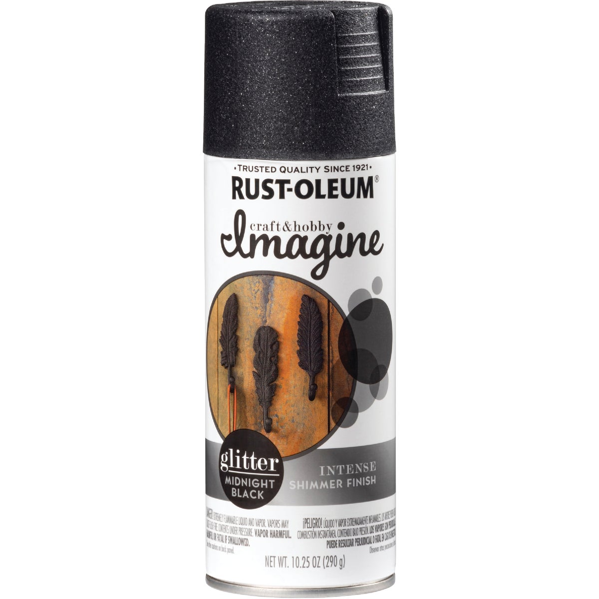 Rust-Oleum Imagine Craft & Hobby 10.25 Oz. Intense Midnight Black Glitter Spray Paint