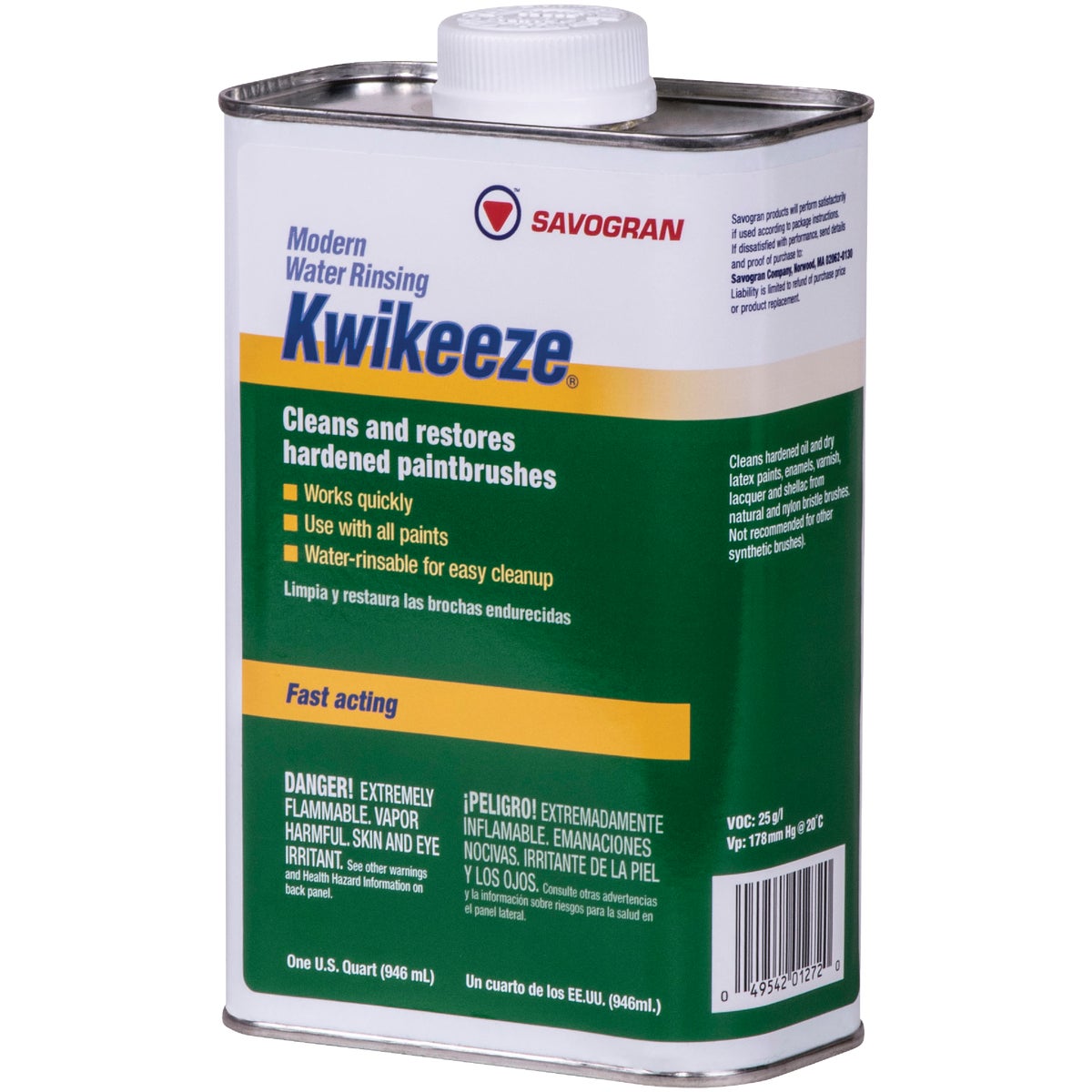 Savogran Kwikeeze 1 Qt. Ready To Use Liquid Methylene Chloride Free Cleaner