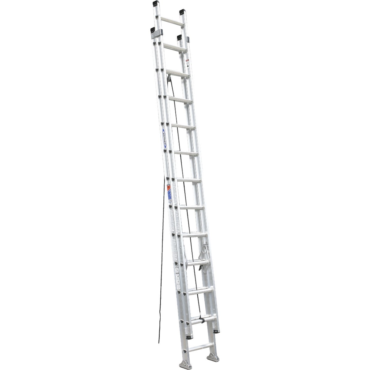 Werner 24 Ft. Aluminum Extension Ladder with 300 Lb. Load Capacity Type IA Duty Rating