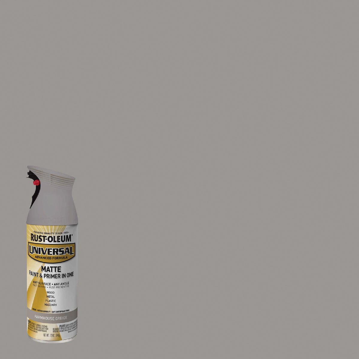 Rust-Oleum Universal 12 Oz. Matte Farmhouse Greige Enamel Spray Paint