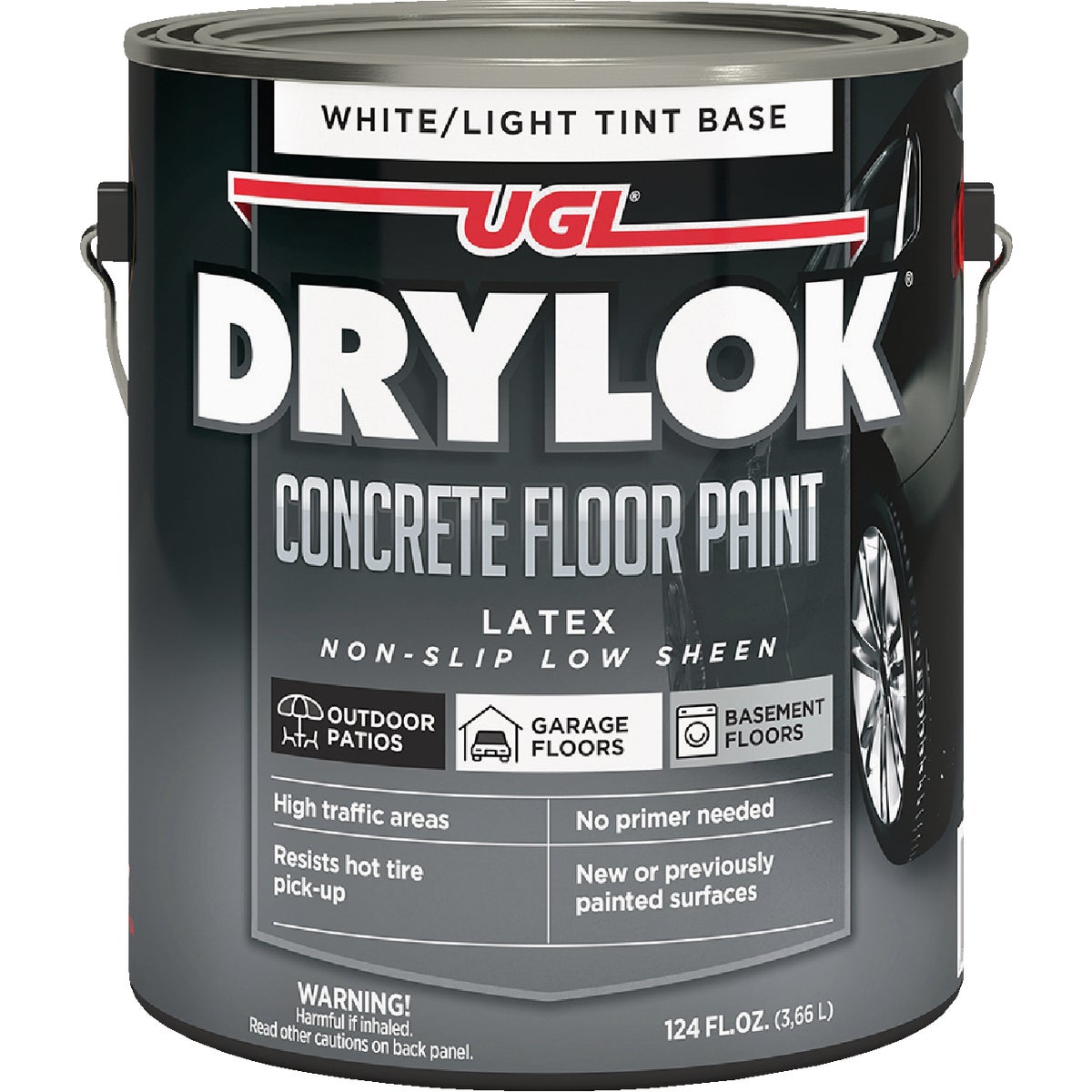 DryLok Low VOC Concrete Floor Paint White/ Lt Tint , 1 Gal.
