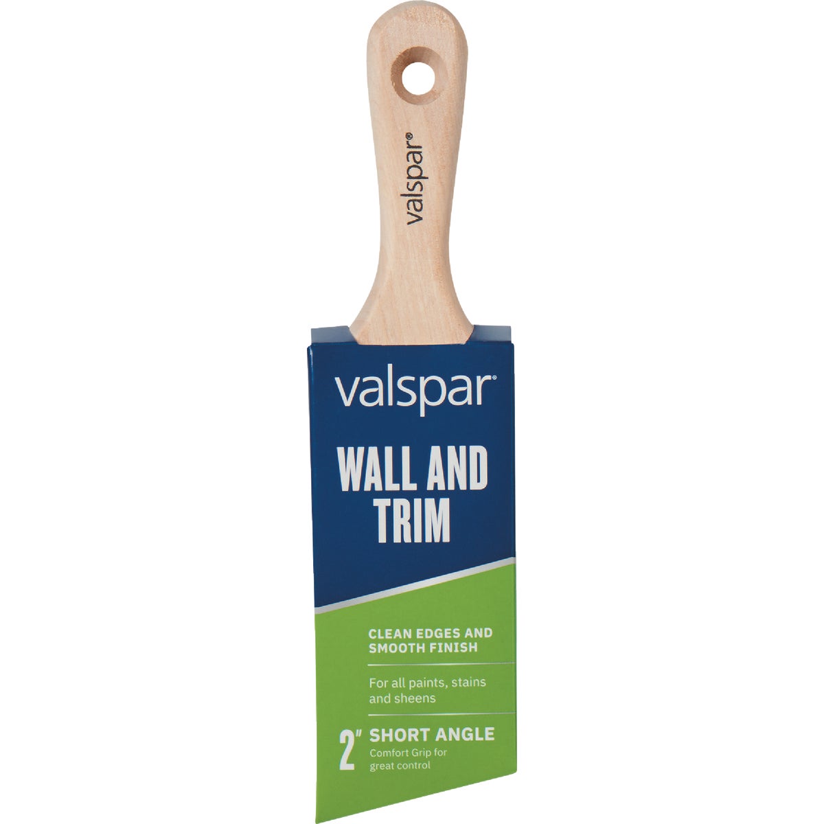 Valspar 2 In. Wall & Trim Short Angle Wood Handle Brush