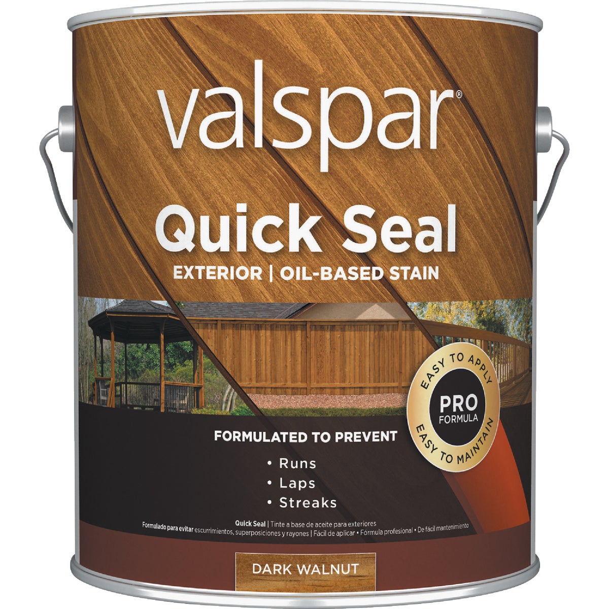 Valspar Quick Seal Oil Based Exterior Stain, Dark Walnut, 1 Gal.