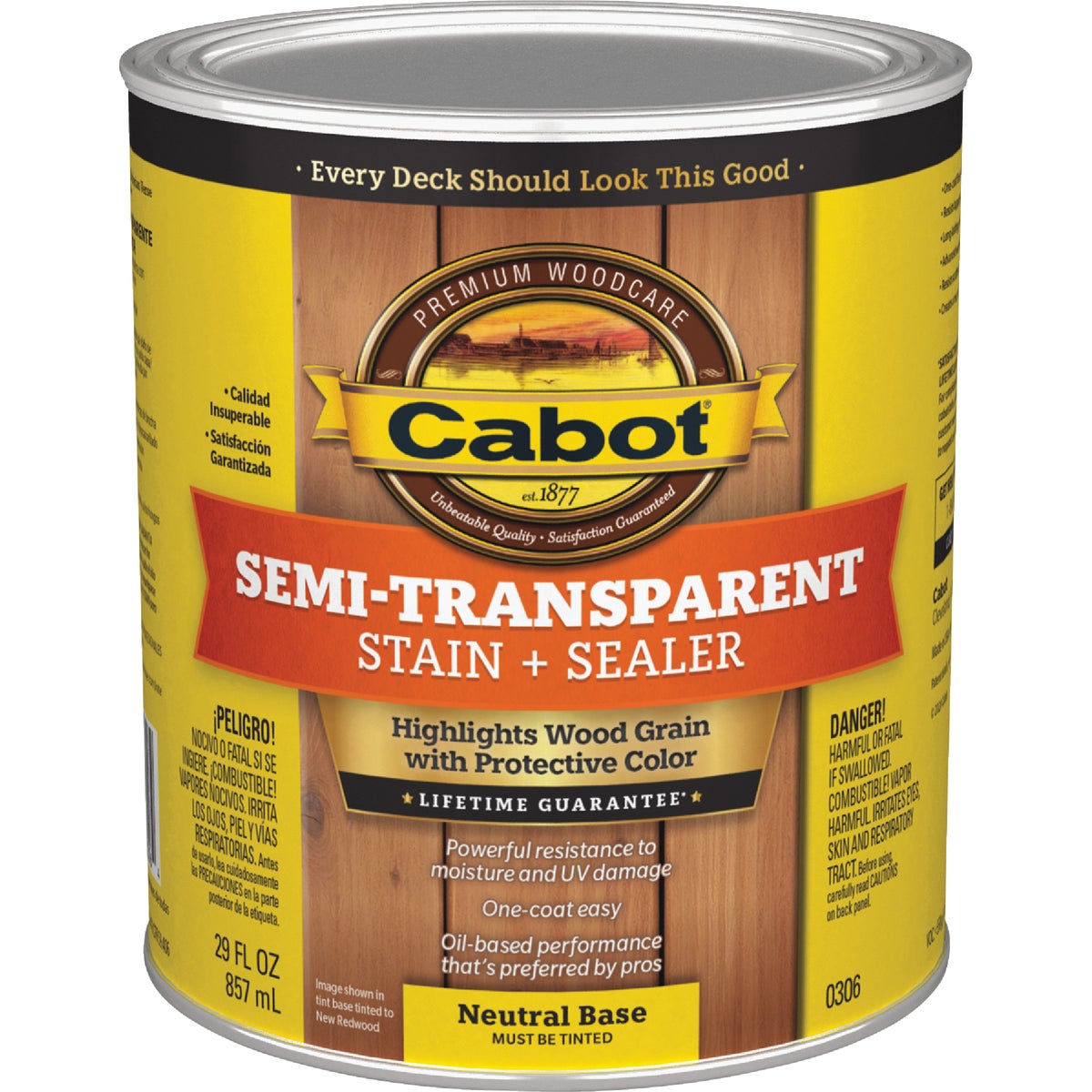 Cabot Semi-Transparent Stain + Sealer