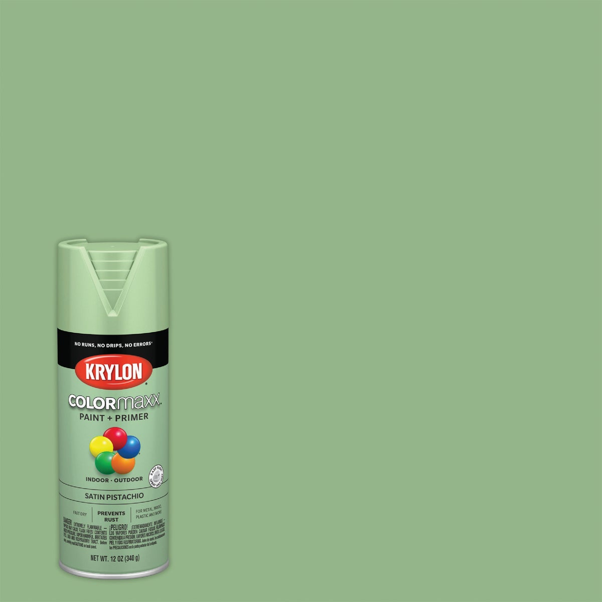 Krylon ColorMaxx 12 Oz. Satin Spray Paint, Pistachio