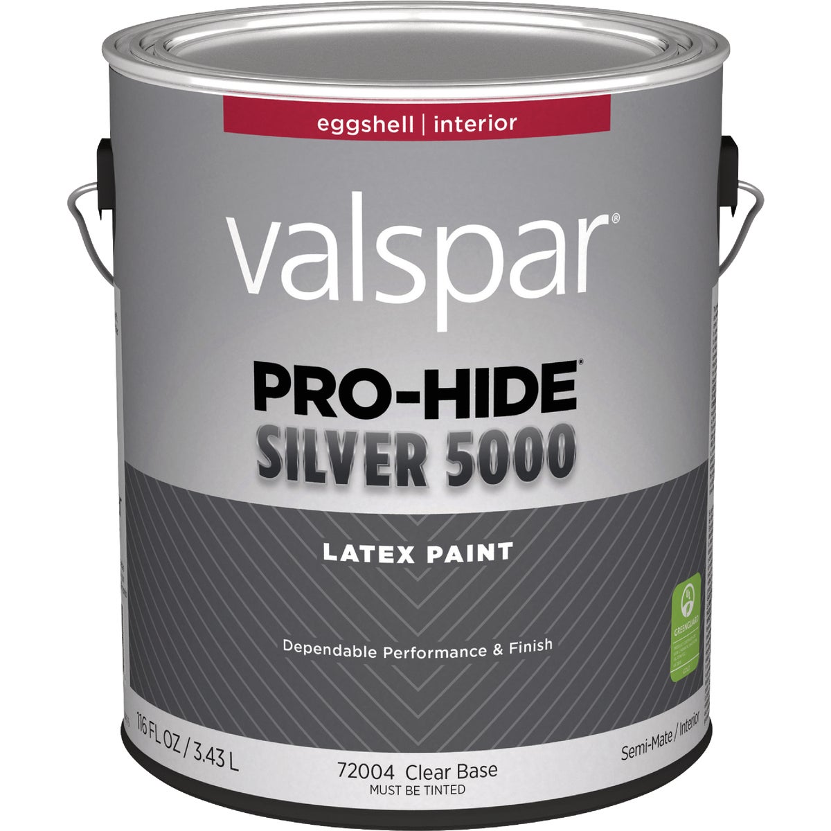 Valspar Pro-Hide Silver 5000 Latex Eggshell Interior Wall Paint, Clear Base, 1 Gal.
