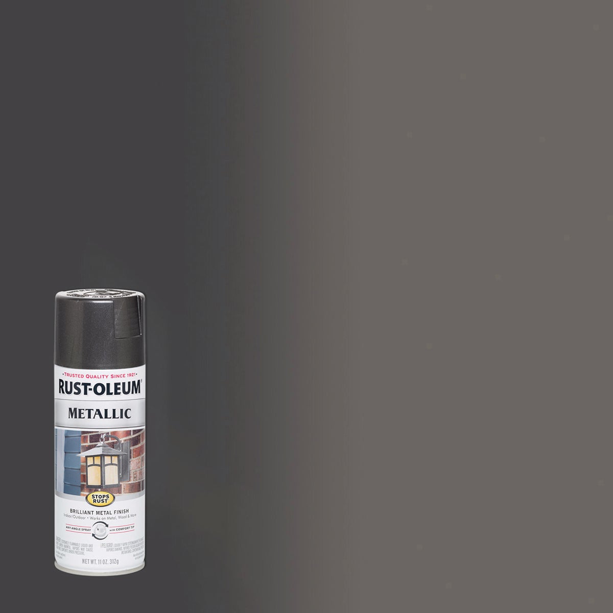 Rust-Oleum Stops Rust 11 Oz. Metallic Spray Paint, Charcoal