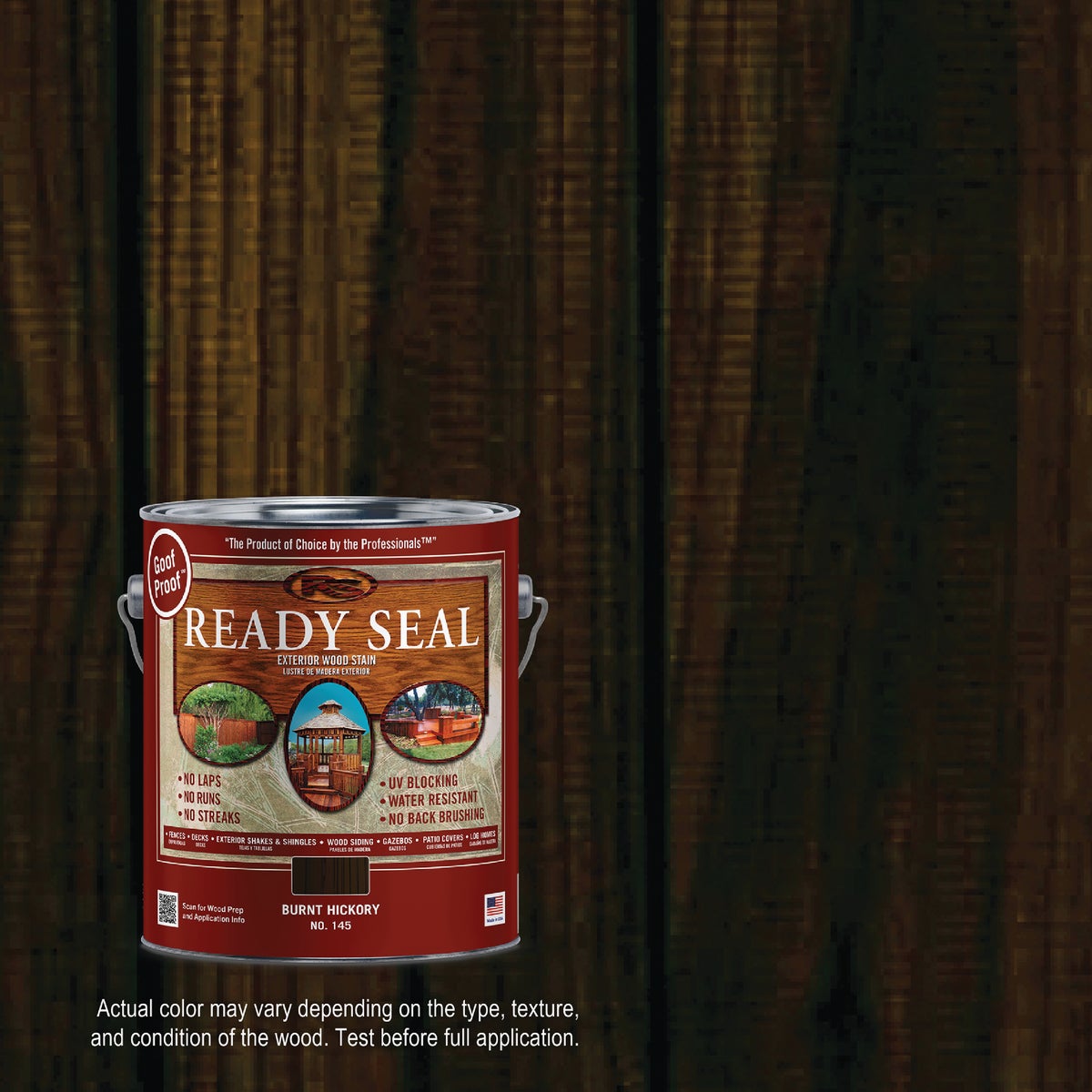 Ready Seal 145 Exterior Wood Stain and Sealer, Burnt Hickory, 1 Gal.