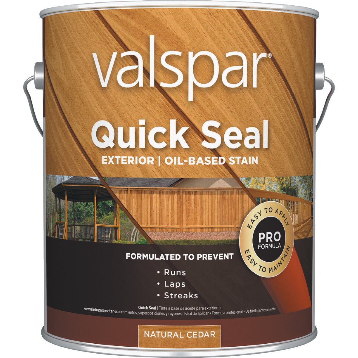 Valspar Quick Seal Oil Based Exterior Stain, Natural Cedar, 1 Gal.