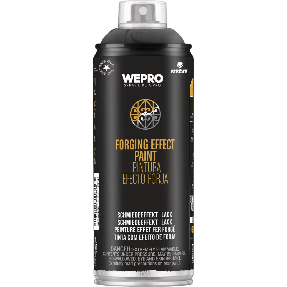 MTN WEPRO 400ml Forged Effect Black Spray Paint