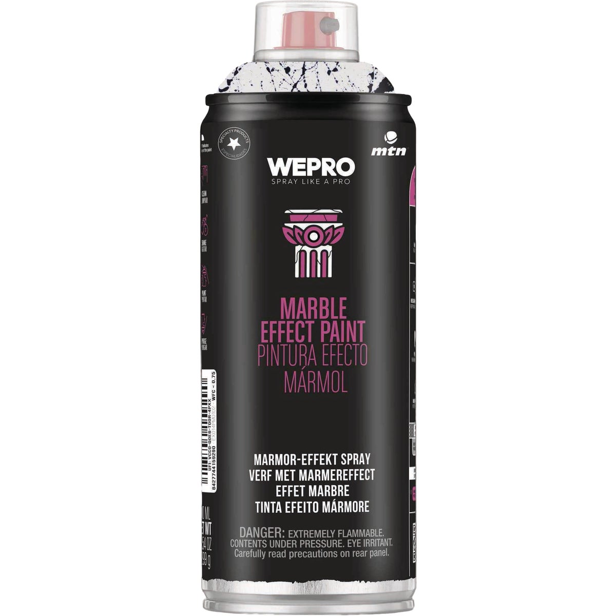 MTN WEPRO 400ml Black Marble Effect Spray Paint