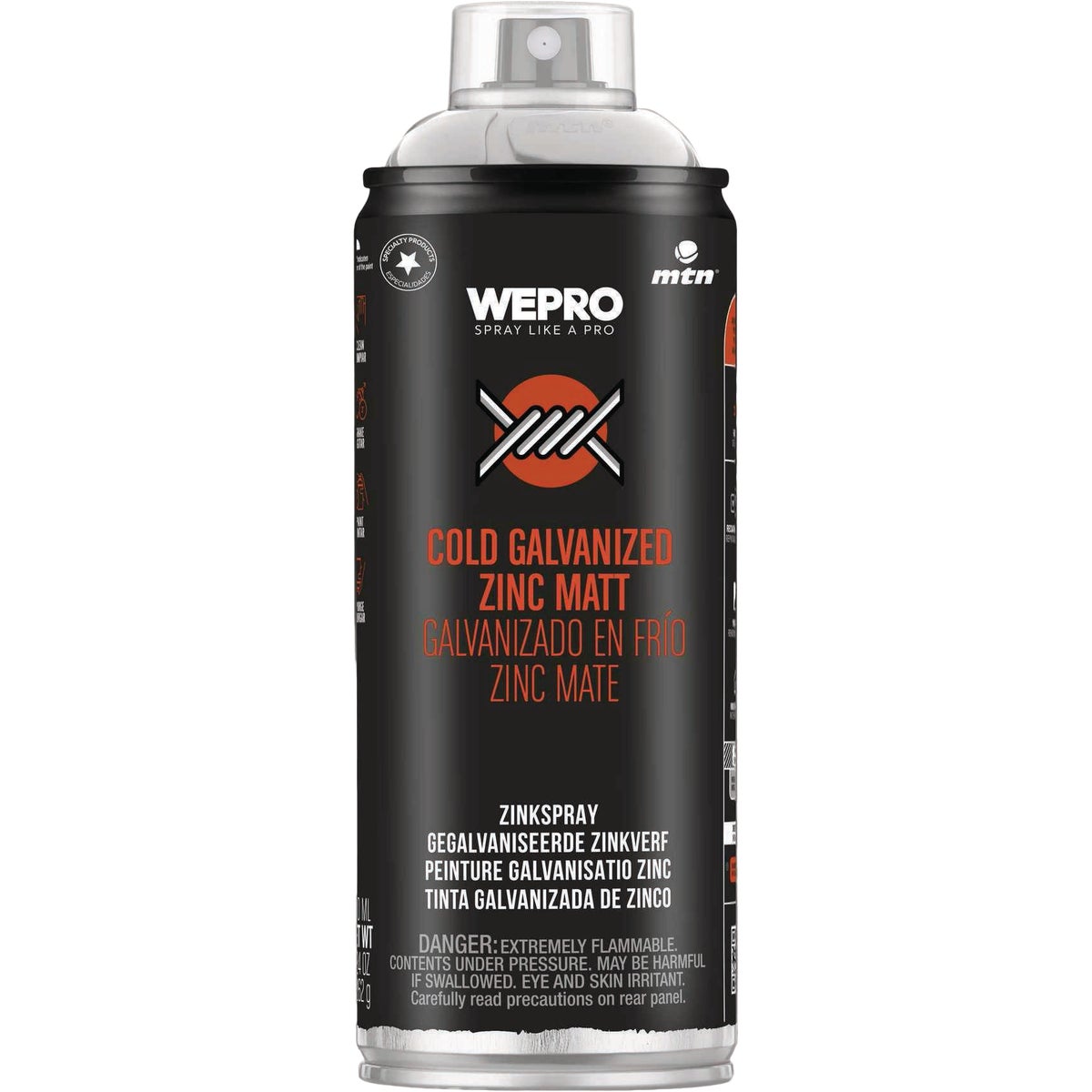 MTN WEPRO 400ml Cold Galvanized Zinc Matte Spray Paint