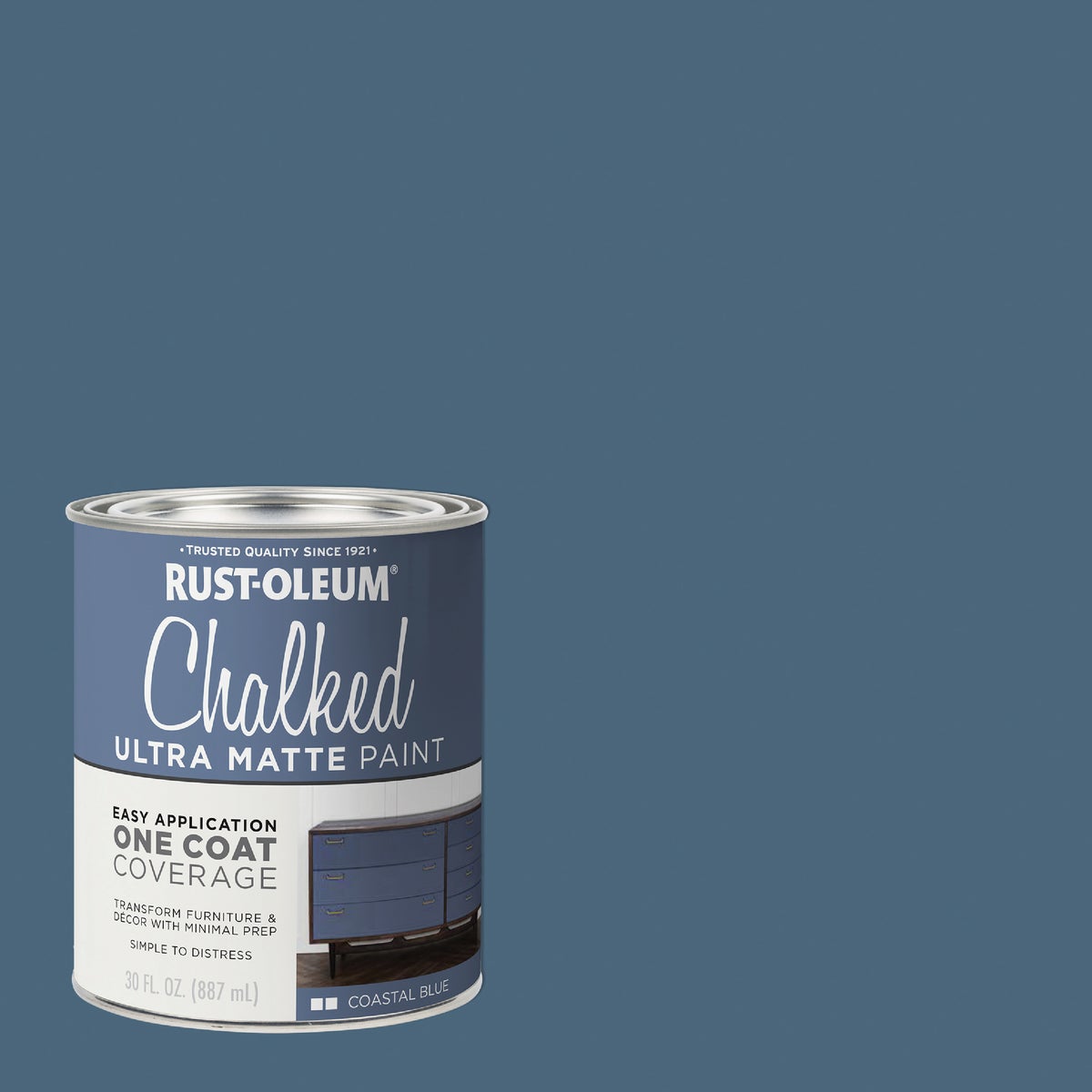 Rust-Oleum Chalked Ultra Matte Coastal Blue 30 Oz. Chalk Paint