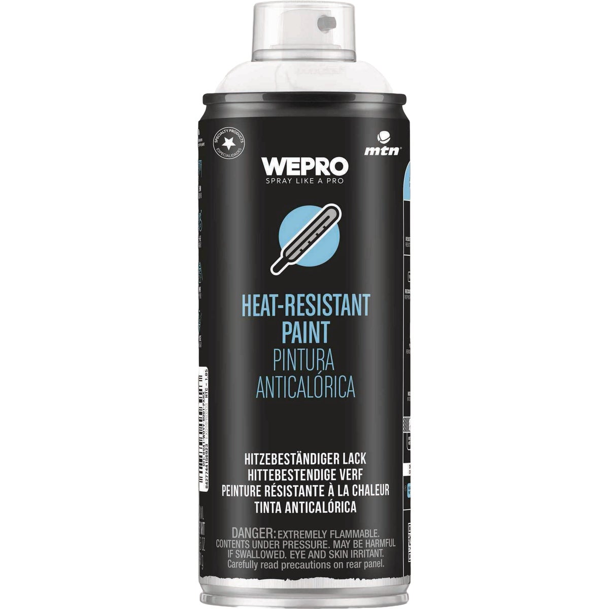 MTN WEPRO 400ml Black Heat Resistant Spray Paint