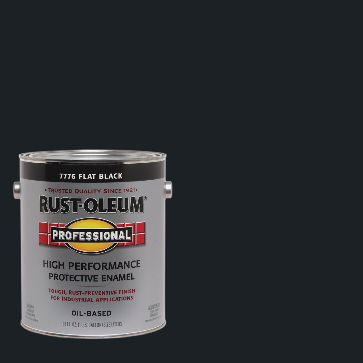 Rust-Oleum Professional Oil Based Flat Protective Rust Control Enamel, Black, 1 Gal.