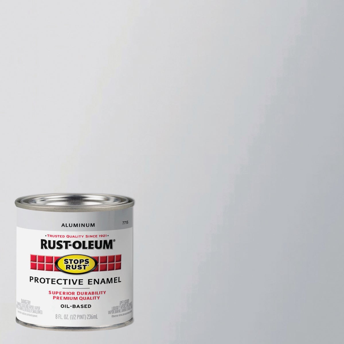 Rust-Oleum Stops Rust Oil Based Gloss Protective Rust Control Enamel, Aluminum, 1/2 Pt.