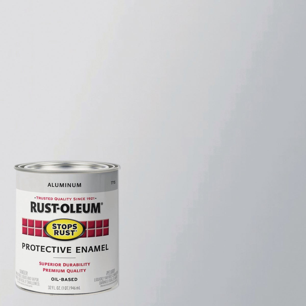 Rust-Oleum Stops Rust Oil Based Gloss Protective Rust Control Enamel, Aluminum, 1 Qt.