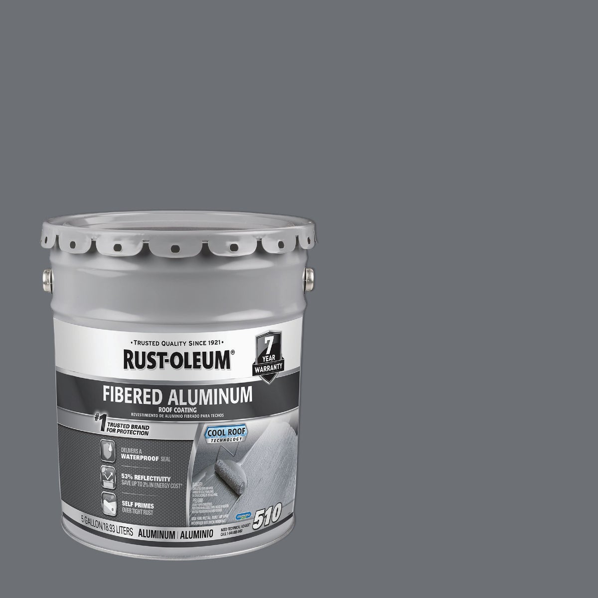 Rust-Oleum 510 5 Gal. 7-Year Fibered Aluminum Roof Coating