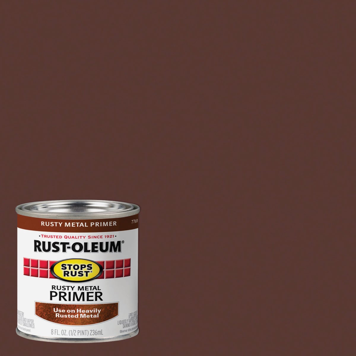 Rust-Oleum Stops Rust Rusty Metal Primer, Red/Brown, 1/2 Pt.