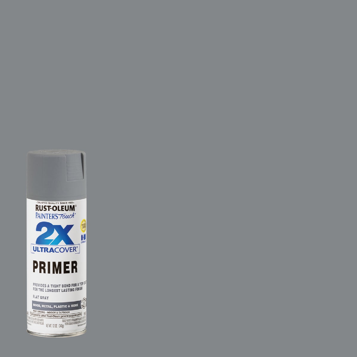 Rust-Oleum Painter's Touch 2X Ultra Cover Flat Gray Spray Paint Primer