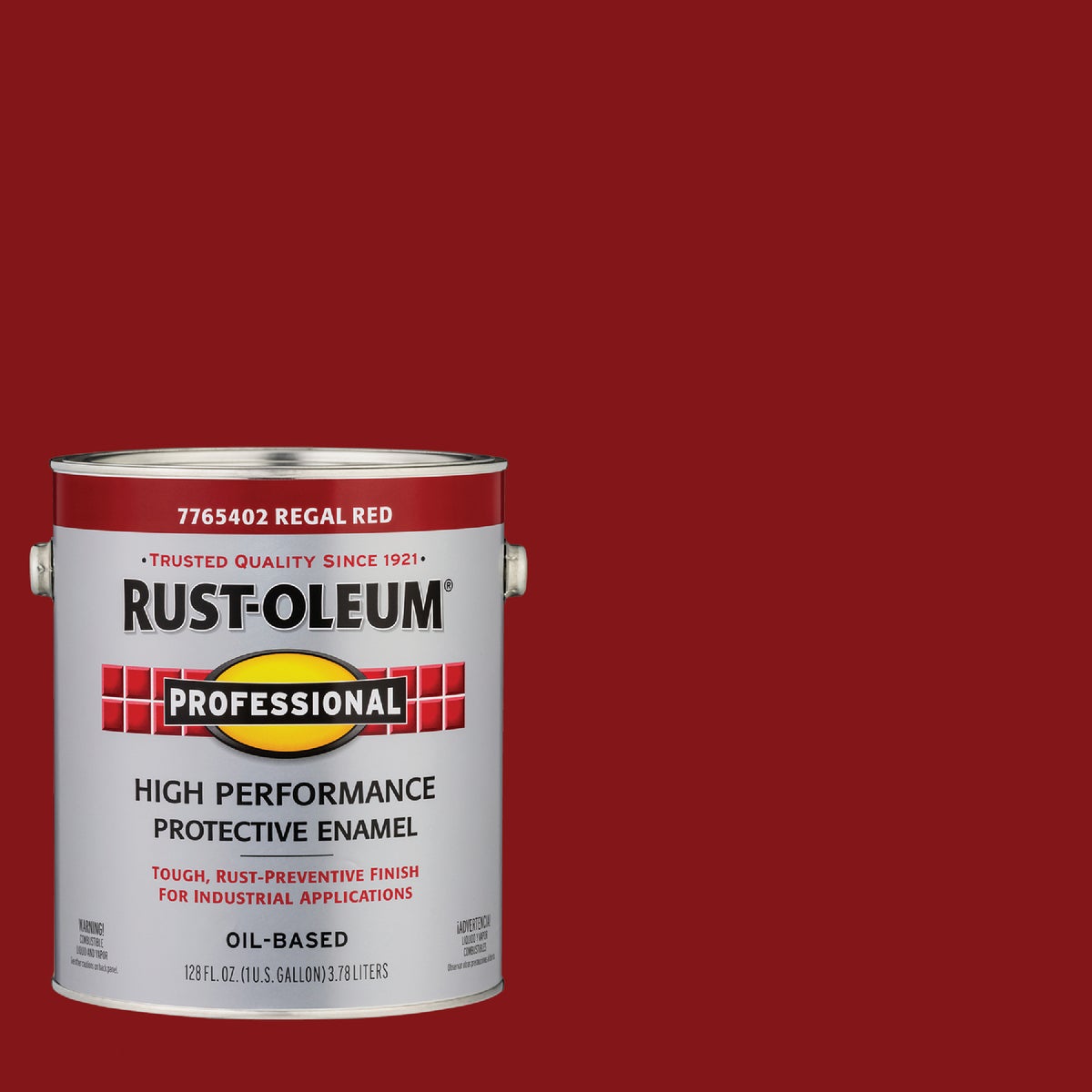 Rust-Oleum Professional Oil Based Gloss Protective Rust Control Enamel, Regal Red, 1 Gal.