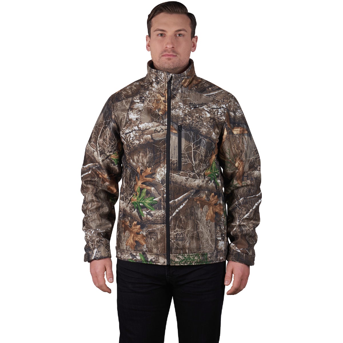 Milwaukee M12 QUIETSHELL Men's Realtree Edge Camouflage Cordless Heated Jacket Kit, M