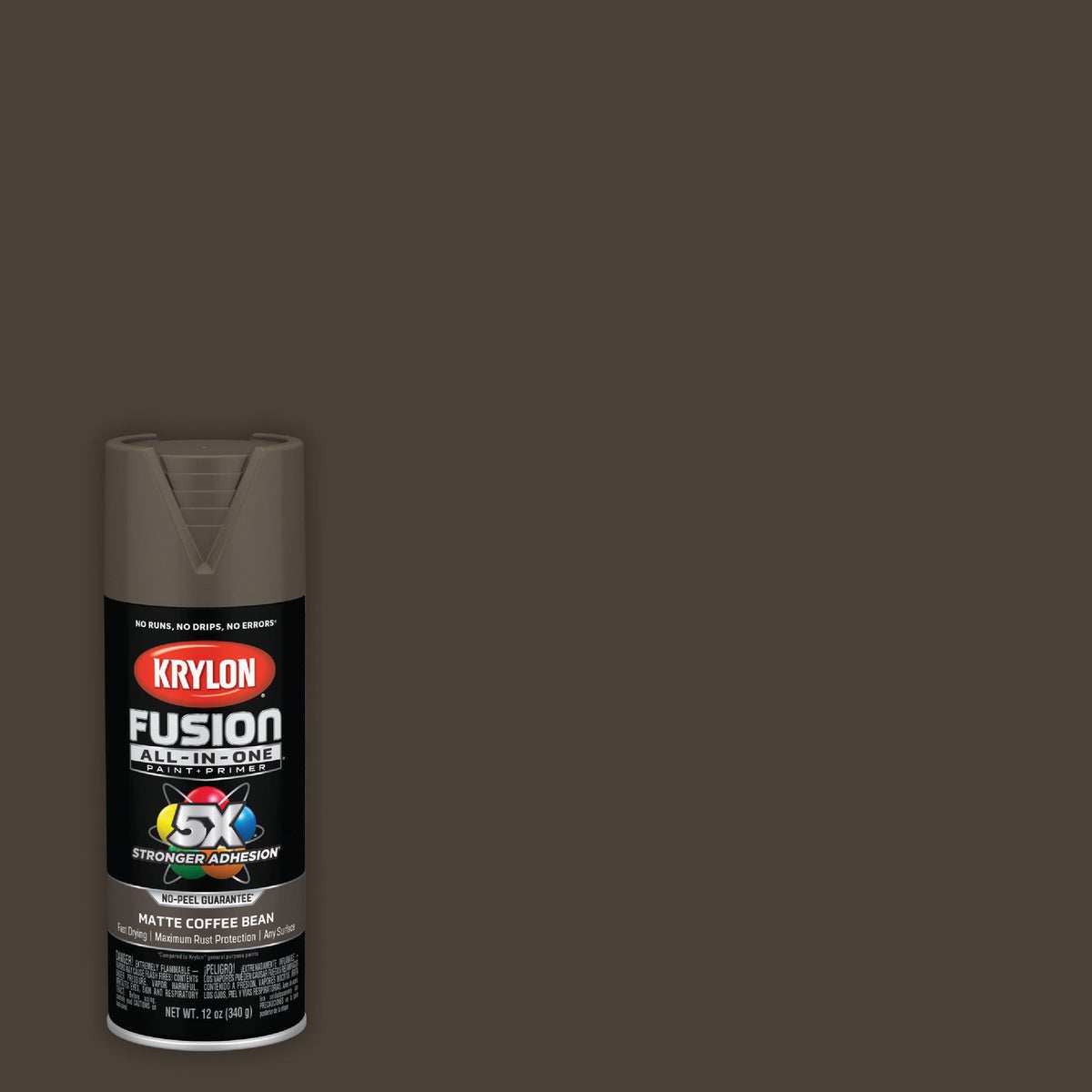 Krylon Fusion All-In-One 12 Oz. Matte Spray Paint, Coffee Bean