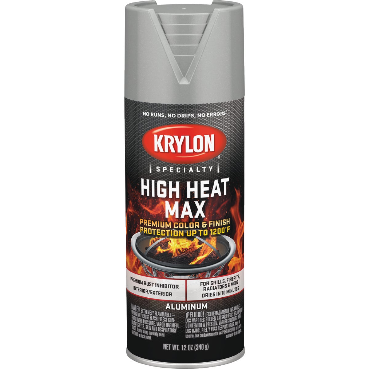 Krylon Max 12 Oz. Aluminum High Heat Spray Paint