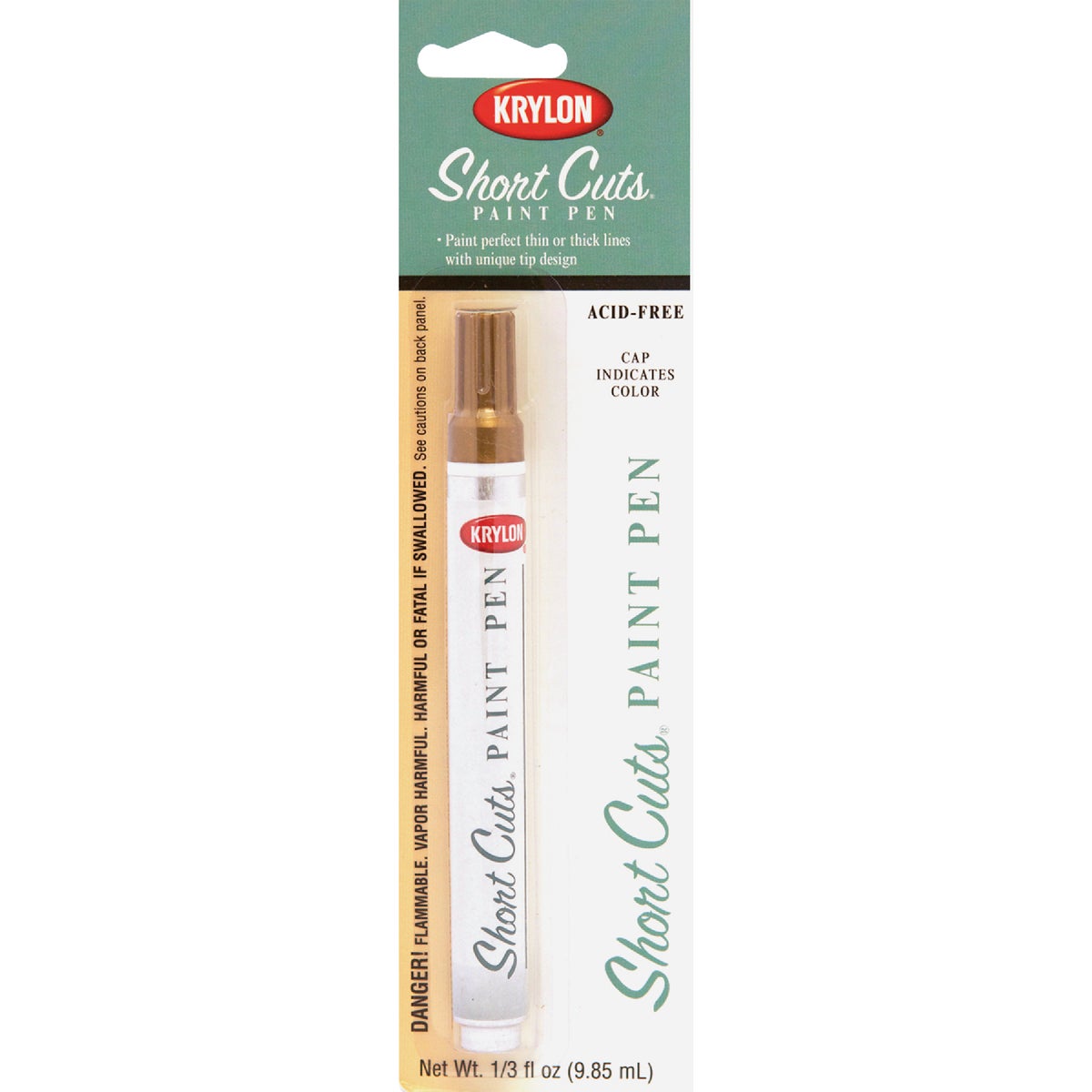 Krylon Short Cuts 1/3 Fl Oz Gold Leaf Gloss Paint Pen