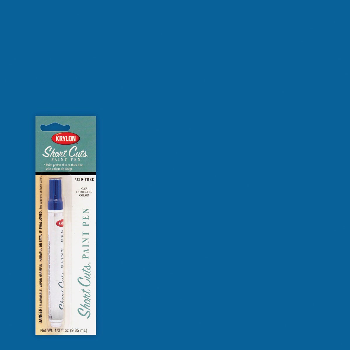 Krylon Short Cuts 1/3 Fl Oz Ocean Blue Gloss Paint Pen