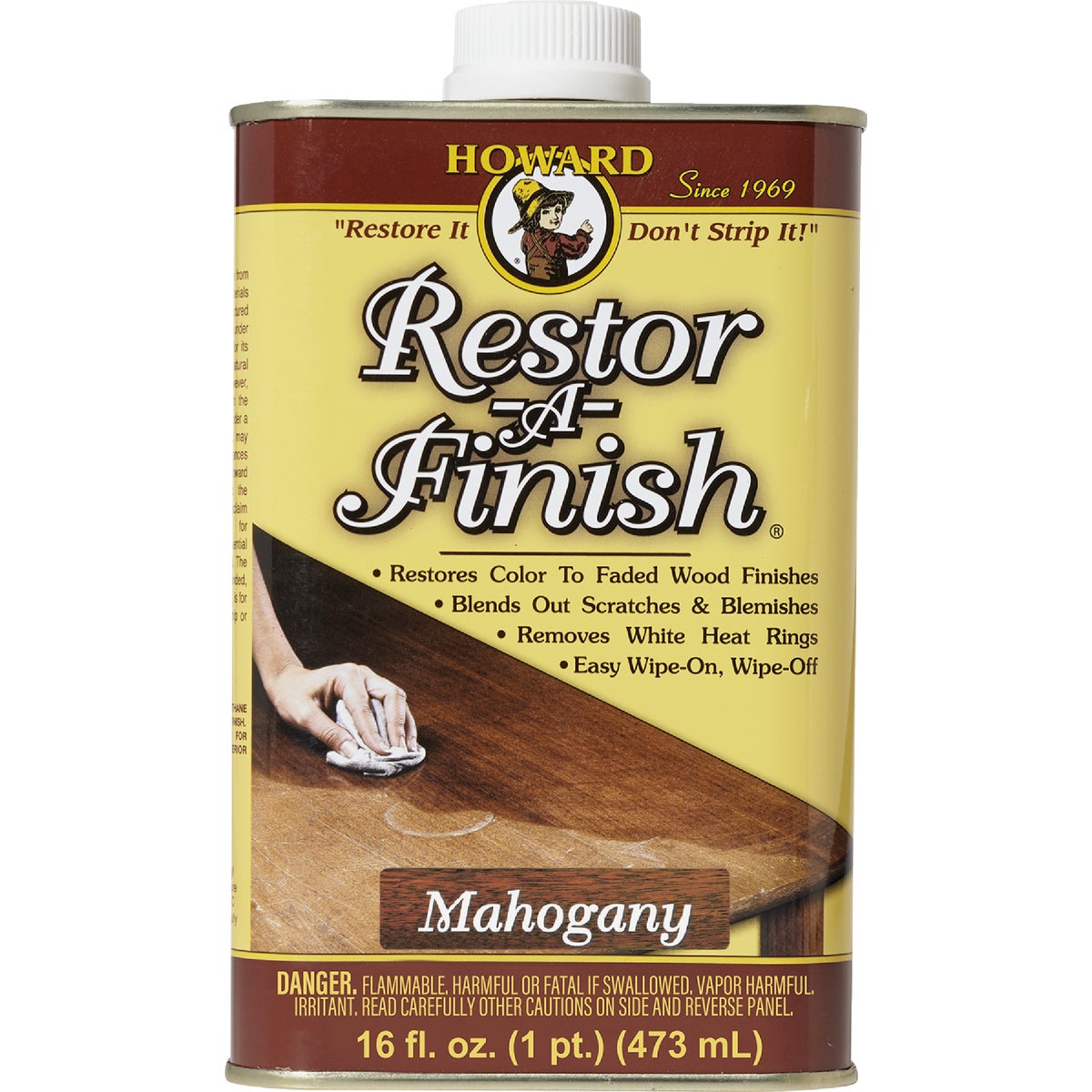 Howard Restor-A-Finish 16 Oz. Mahogany Wood Finish Restorer