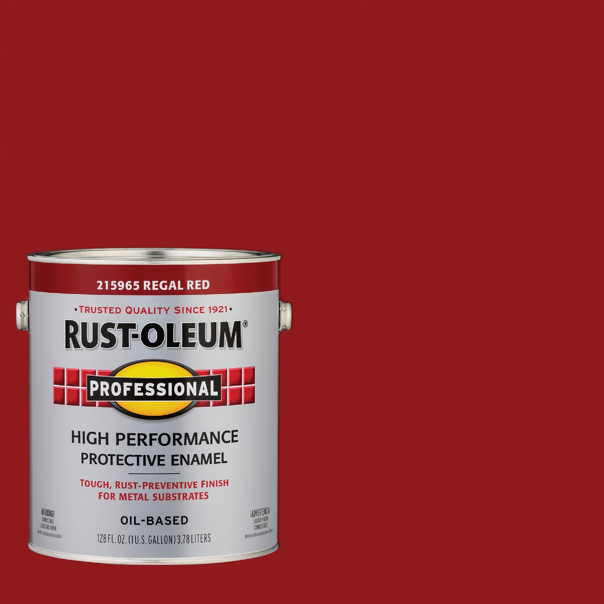 Rust-Oleum Professional Oil-Based Gloss VOC Formula Rust Control Enamel, Regal Red, 1 Gal.