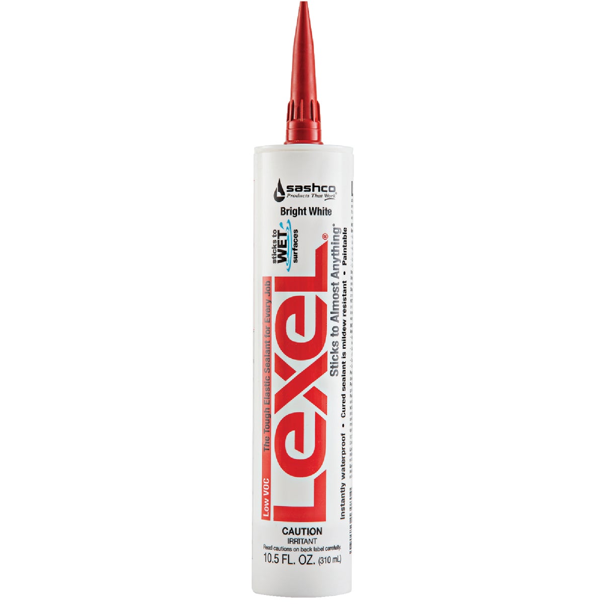 Sashco Lexel 10.5 Oz. VOC Caulk Polymer Sealant, Bright White