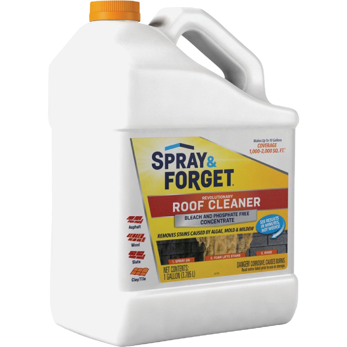 Spray & Forget 1 Gal. Revolutionary Roof Cleaner Concentrate