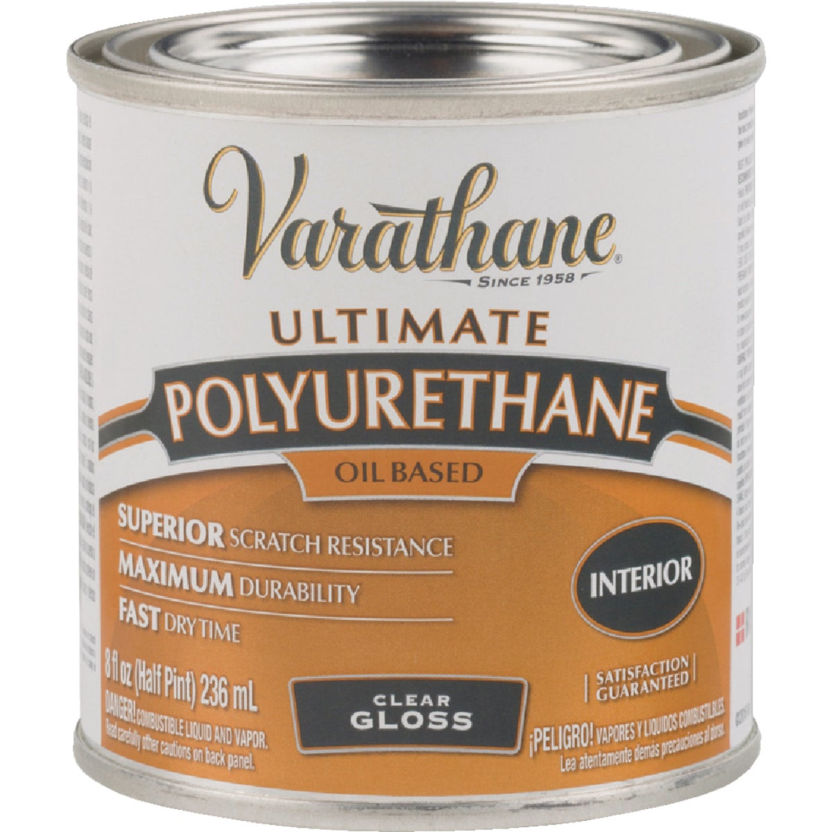 Varathane Gloss Interior Polyurethane, 1/2 Pt.