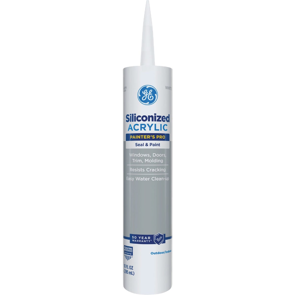 GE Painter's Pro 10.1 Oz. White Window & Door Siliconized Acrylic Caulk