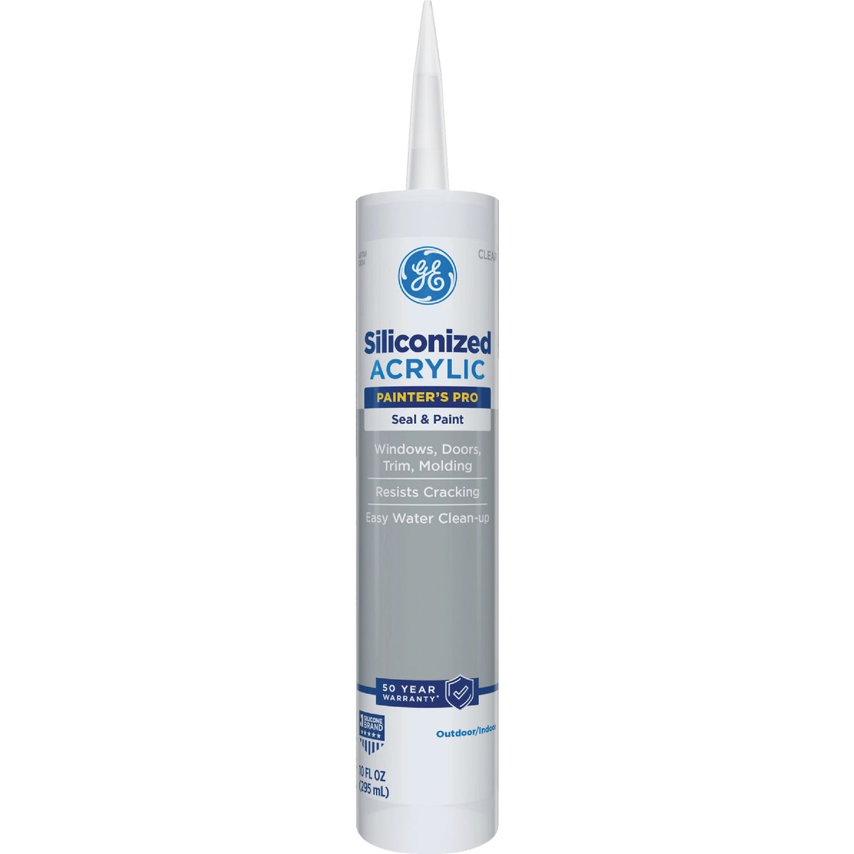 GE 10 Oz. Clear Siliconized Acrylic Painters Pro Seal & Paint Sealant