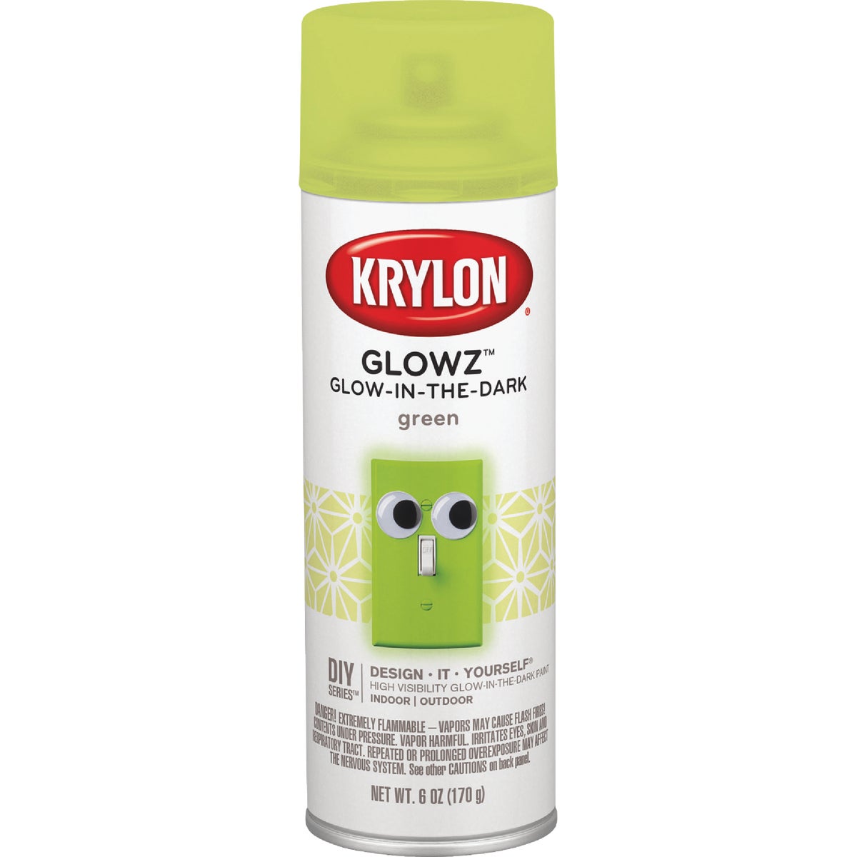 Krylon Glowz 6 Oz. Green Glow-In-The-Dark Spray Paint