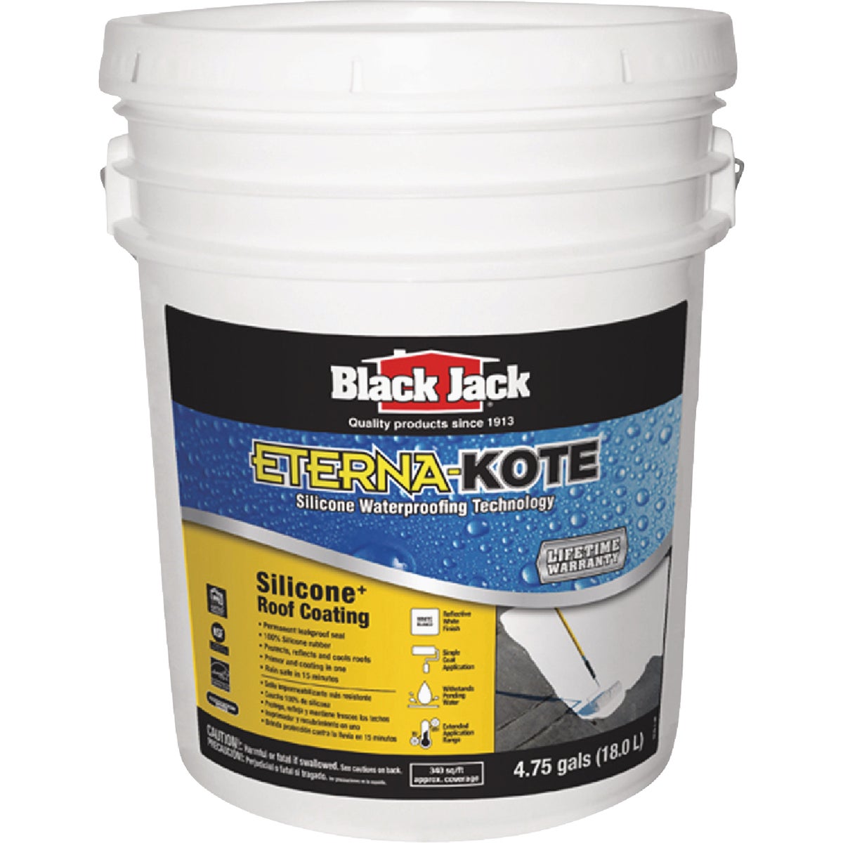 Black Jack Eterna-Kote 5 Gal. Silicone+ Roof Coating