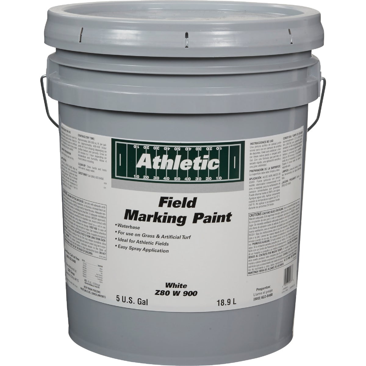 Field Marking Paint White 5 Gal. Acrylic Flat Field Marking Paint