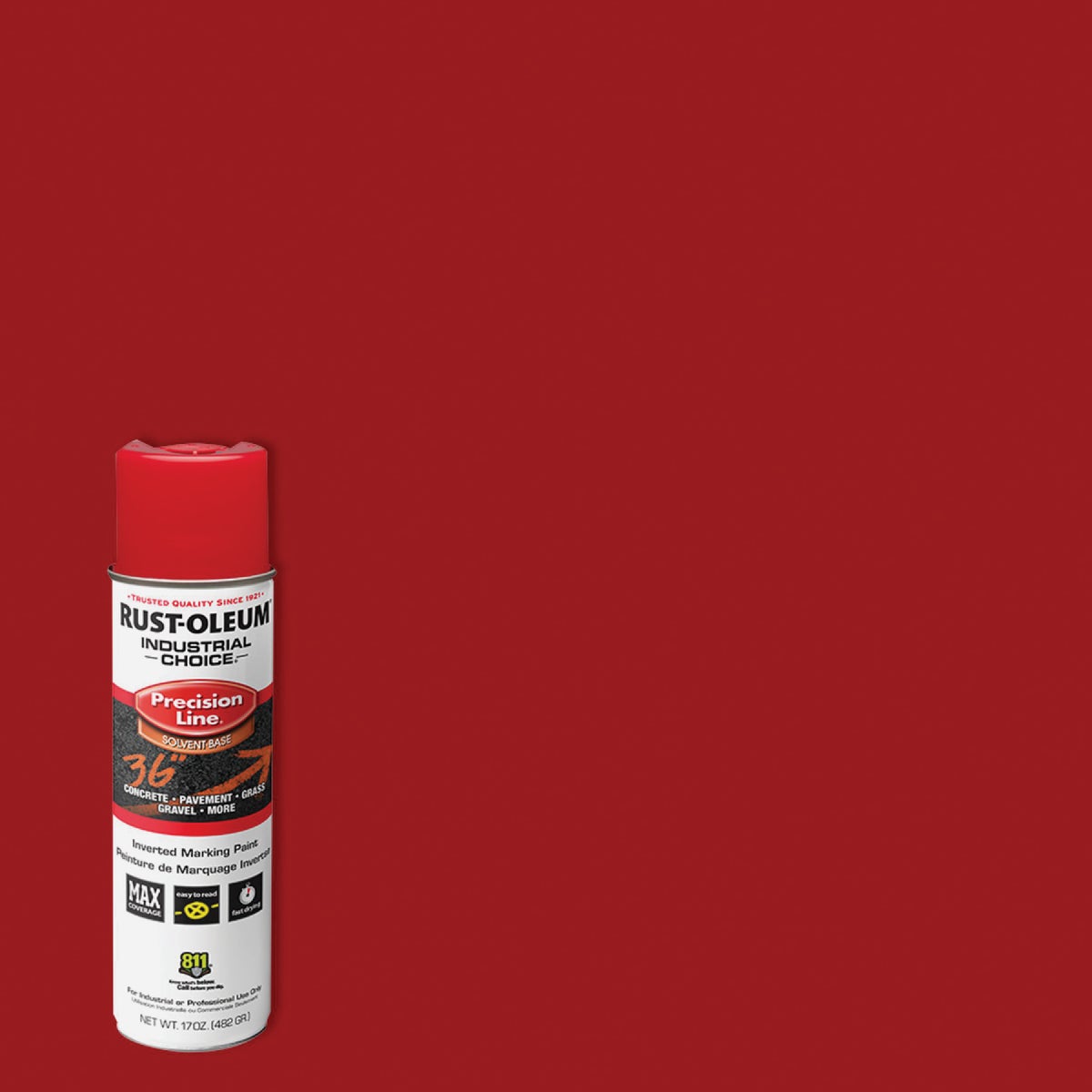 Rust-Oleum Industrial Choice Red 17 Oz. Inverted Marking Spray Paint