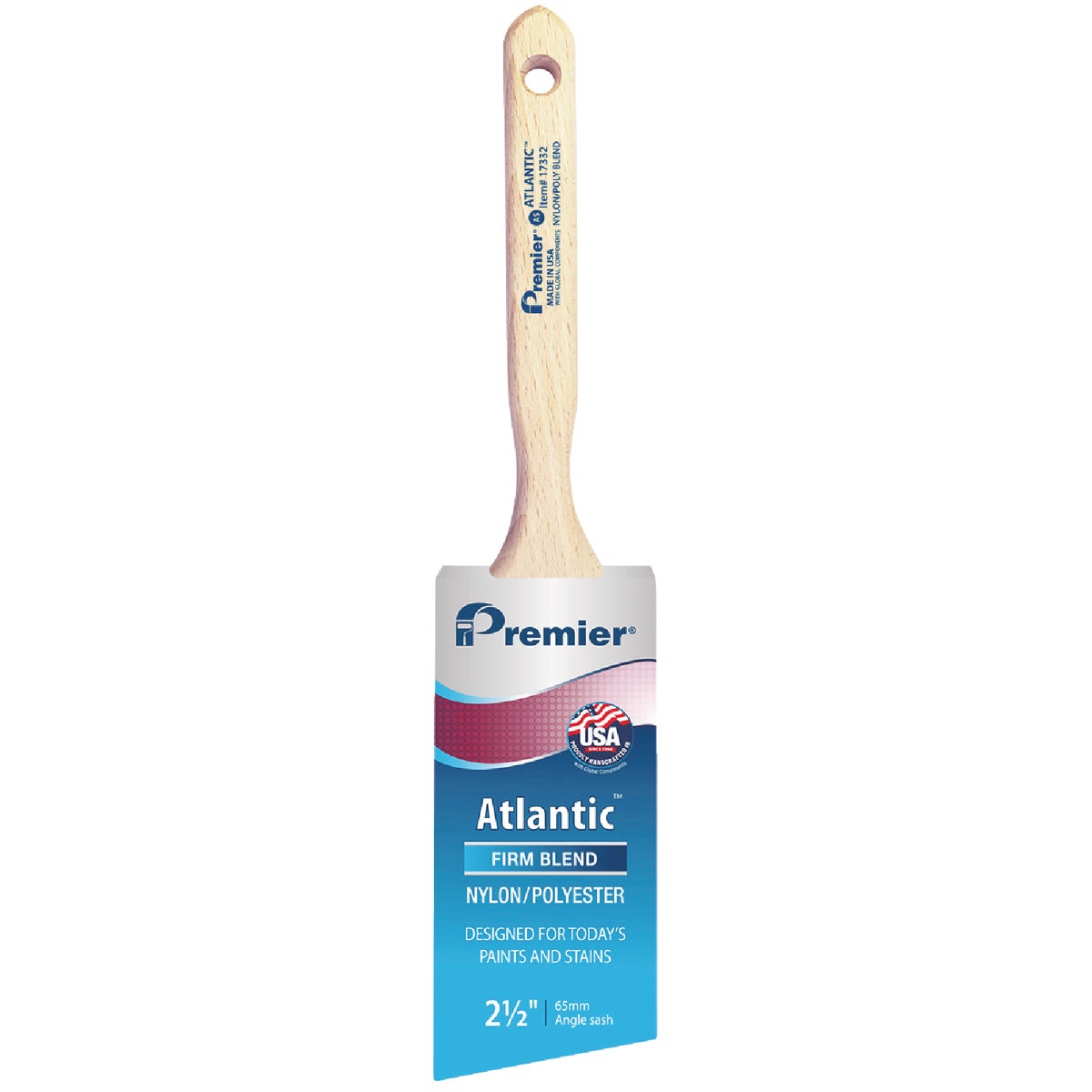 Premier Atlantic 2-1/2 In. Angle Sash Nylon/Poly Paint Brush