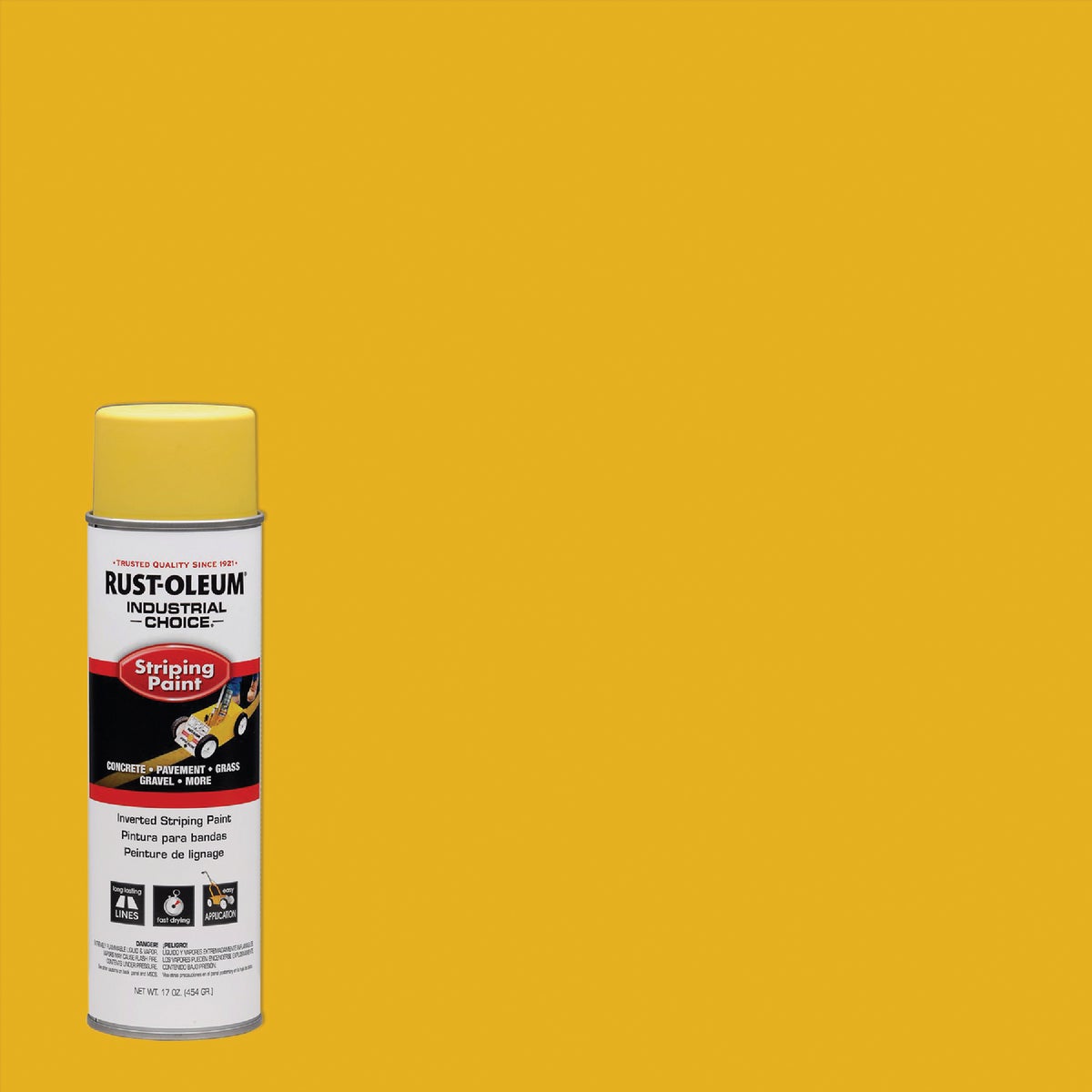 Rust-Oleum Industrial Choice Yellow 17 Oz. Striping Paint 