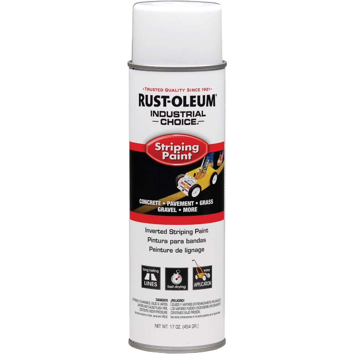 Rust-Oleum Industrial Choice White 17 Oz. Striping Paint 